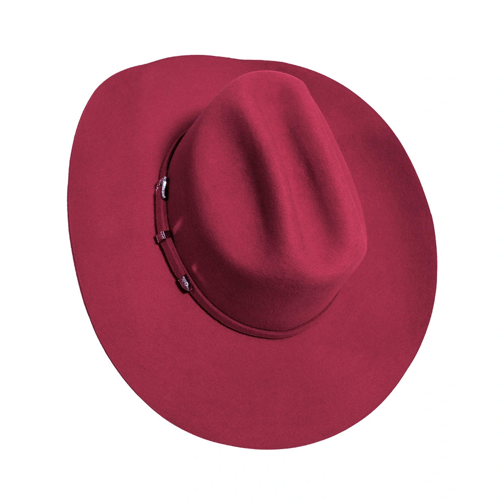 Cattleman | Womens Burgundy Felt Cowgirl Hat