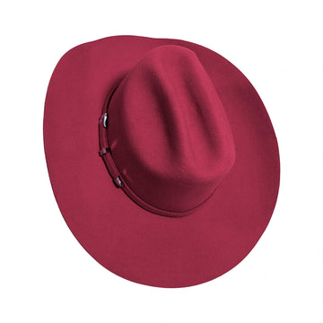 Cattleman | Womens Burgundy Felt Cowgirl Hat