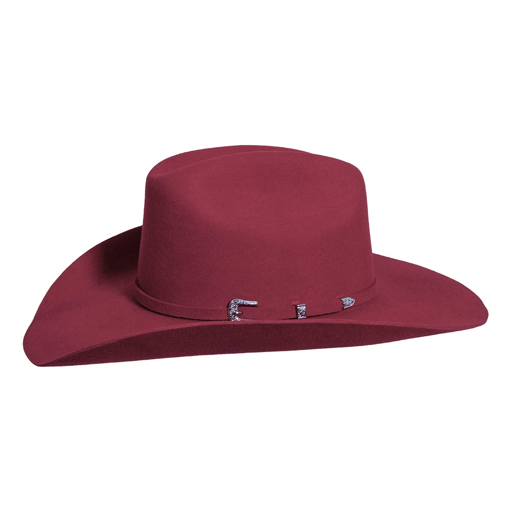 Cattleman | Womens Burgundy Felt Cowgirl Hat