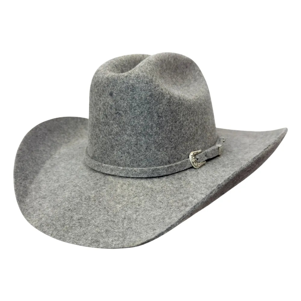 Cattleman | Mens Charcoal Tweed Felt Cowboy Hat
