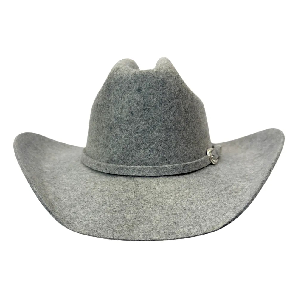 Cattleman | Mens Charcoal Tweed Felt Cowboy Hat