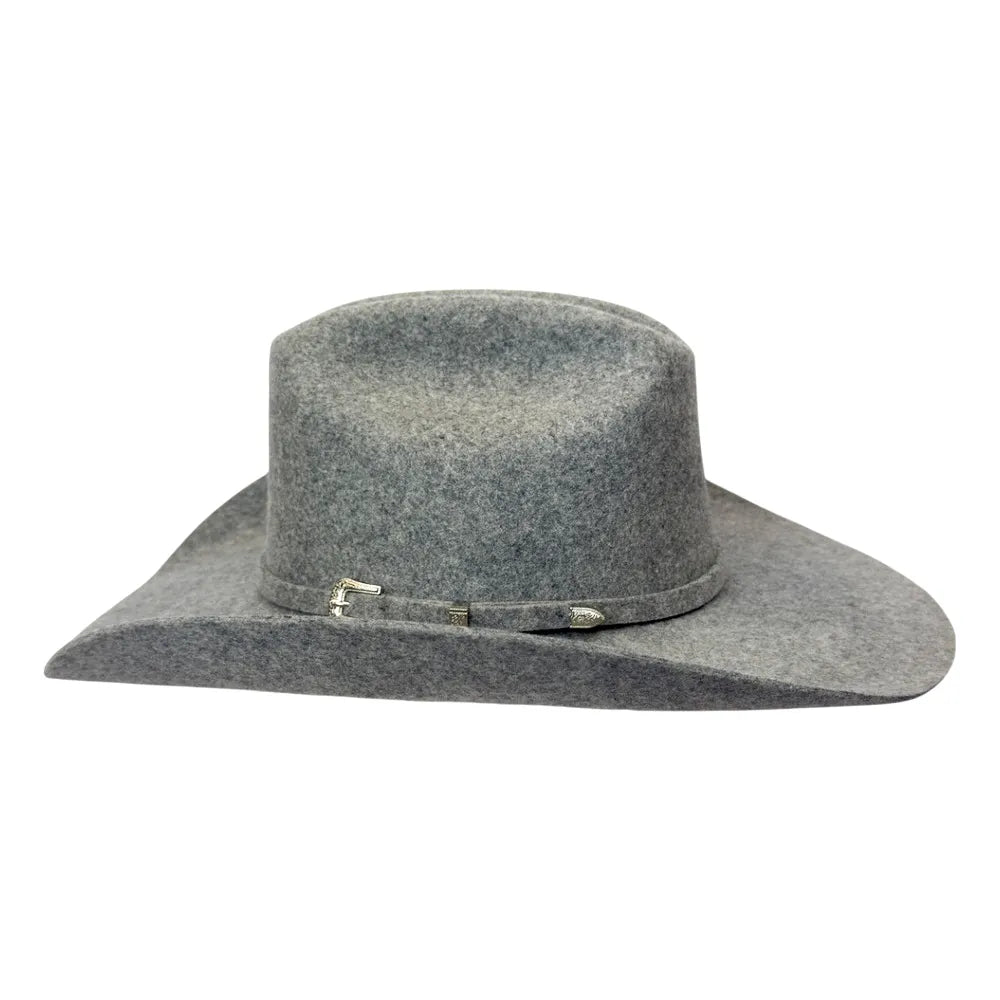 Cattleman | Womens Charcoal Tweed Felt Cowgirl Hat