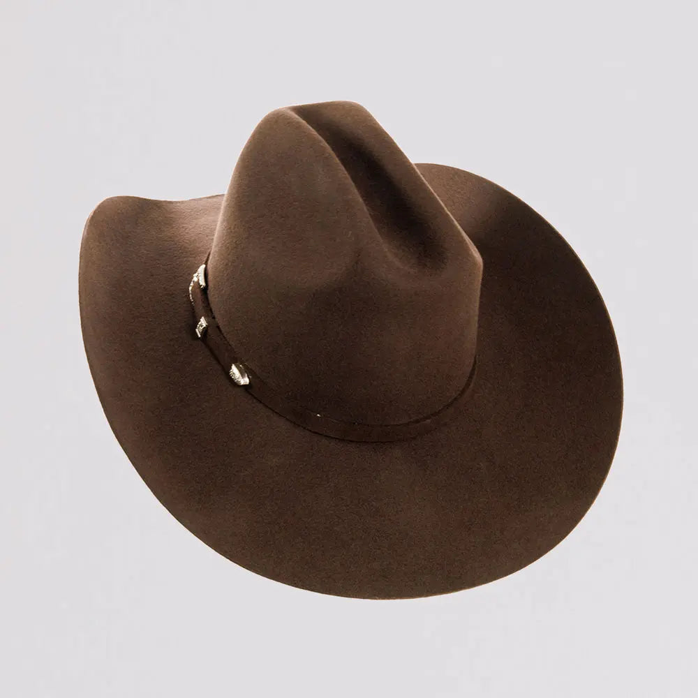 Cattleman Chocolate | Womens Felt Brown Cowgirl Hat – American Hat Makers