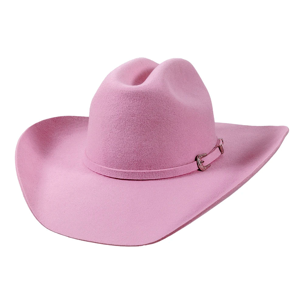 Cattleman | Womens Cotton Candy Pink Felt Cowgirl Hat