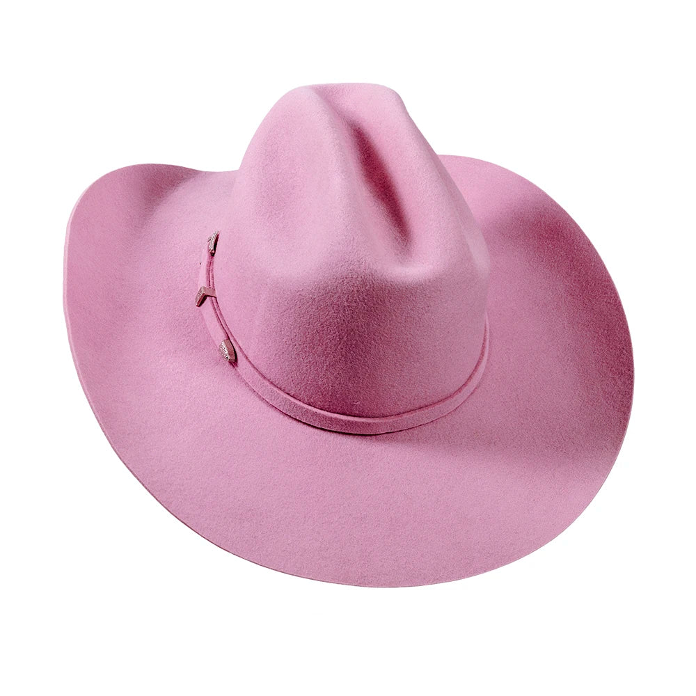Cattleman | Womens Cotton Candy Pink Felt Cowgirl Hat