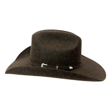 Cattleman | Womens Espresso Tweed Felt Cowgirl Hat