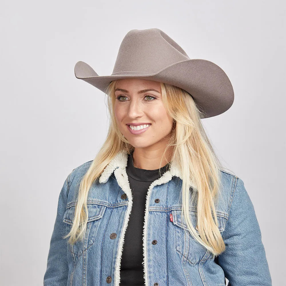 Women's Rhinestone Trim Solid Color Felt Fedora Panama Cowgirl Cowboy Hat Women's Rhinestone Trim Solid Color Felt Fedora Panama Cowgirl Cowboy Hat