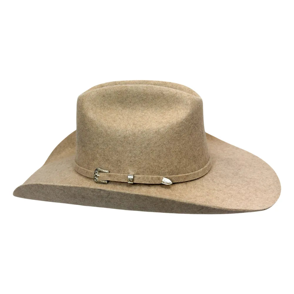 Cattleman | Womens Oatmeal Tweed Felt Cowgirl Hat