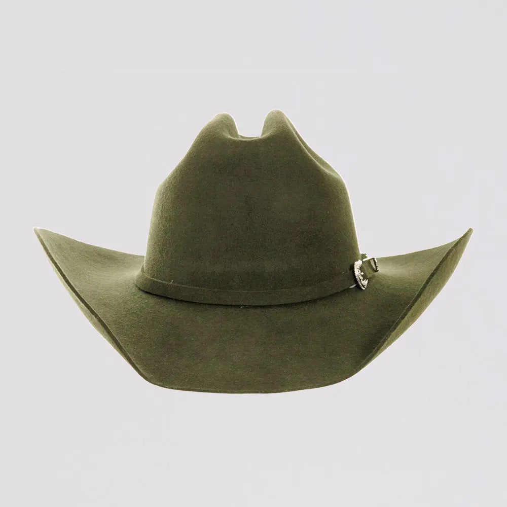 American Hat Makers Cattleman Felt Cowboy Hat in Black - XL