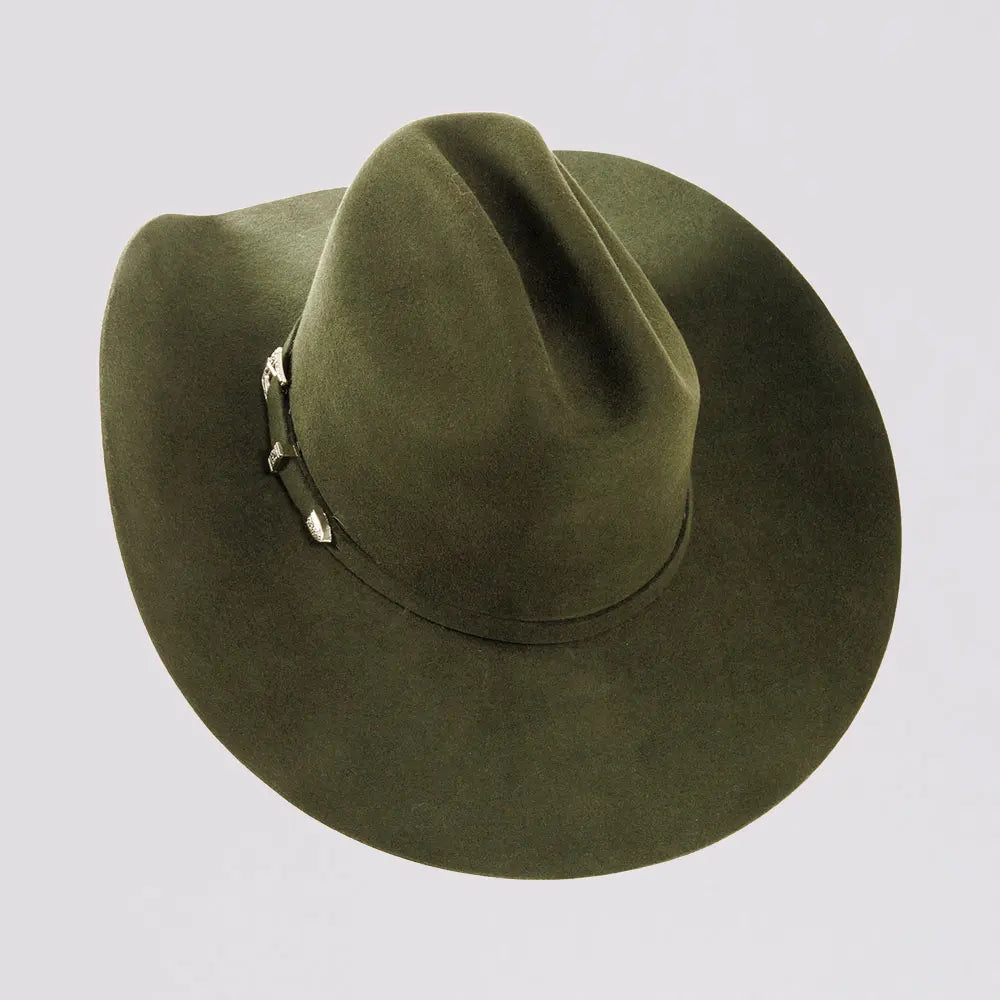 Olive green cowboy hat sales