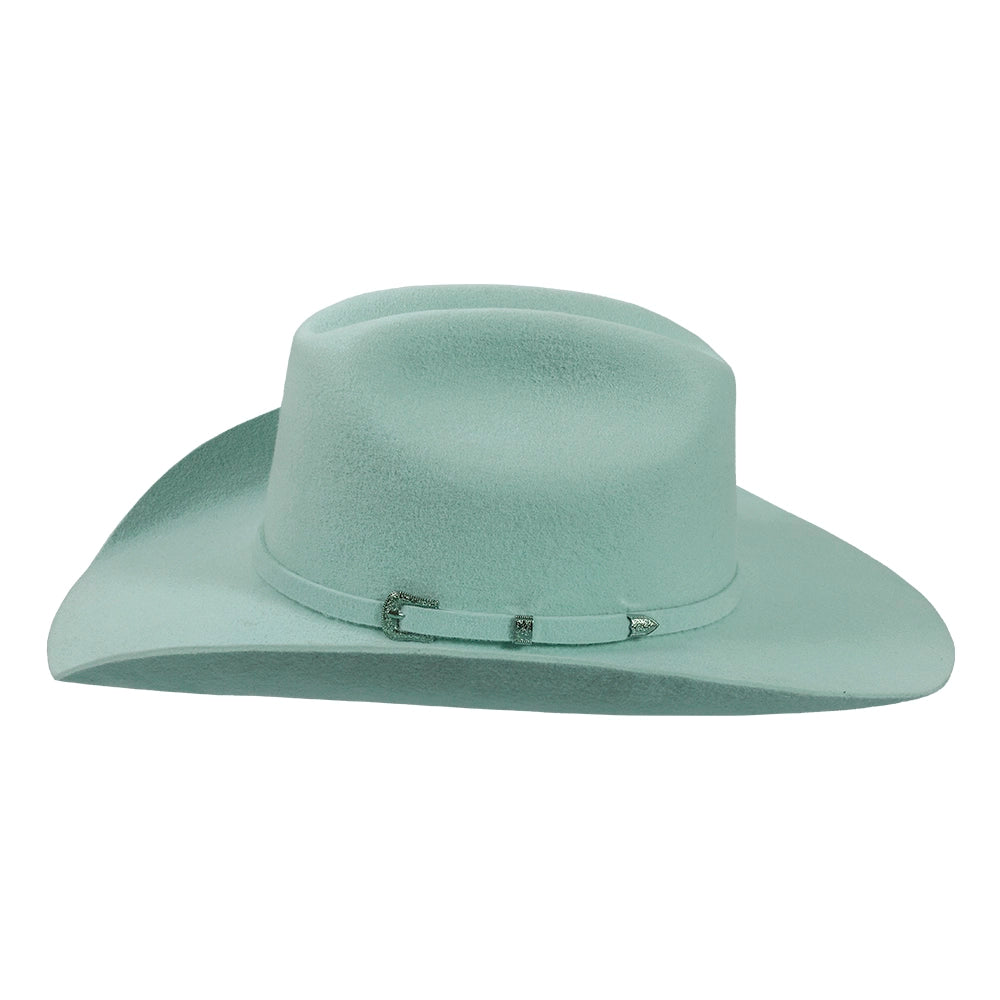 Cattleman | Womens Pastel Green Felt Cowgirl Hat