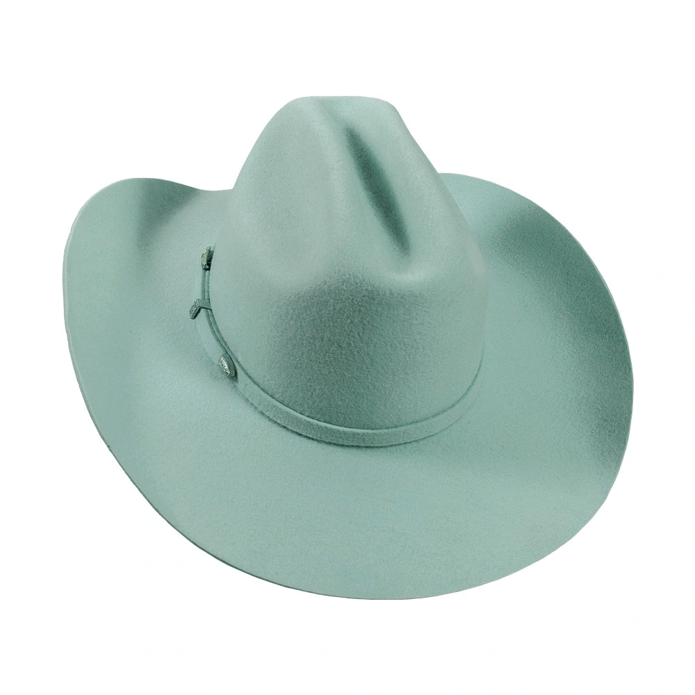 Cattleman | Womens Pastel Green Felt Cowgirl Hat