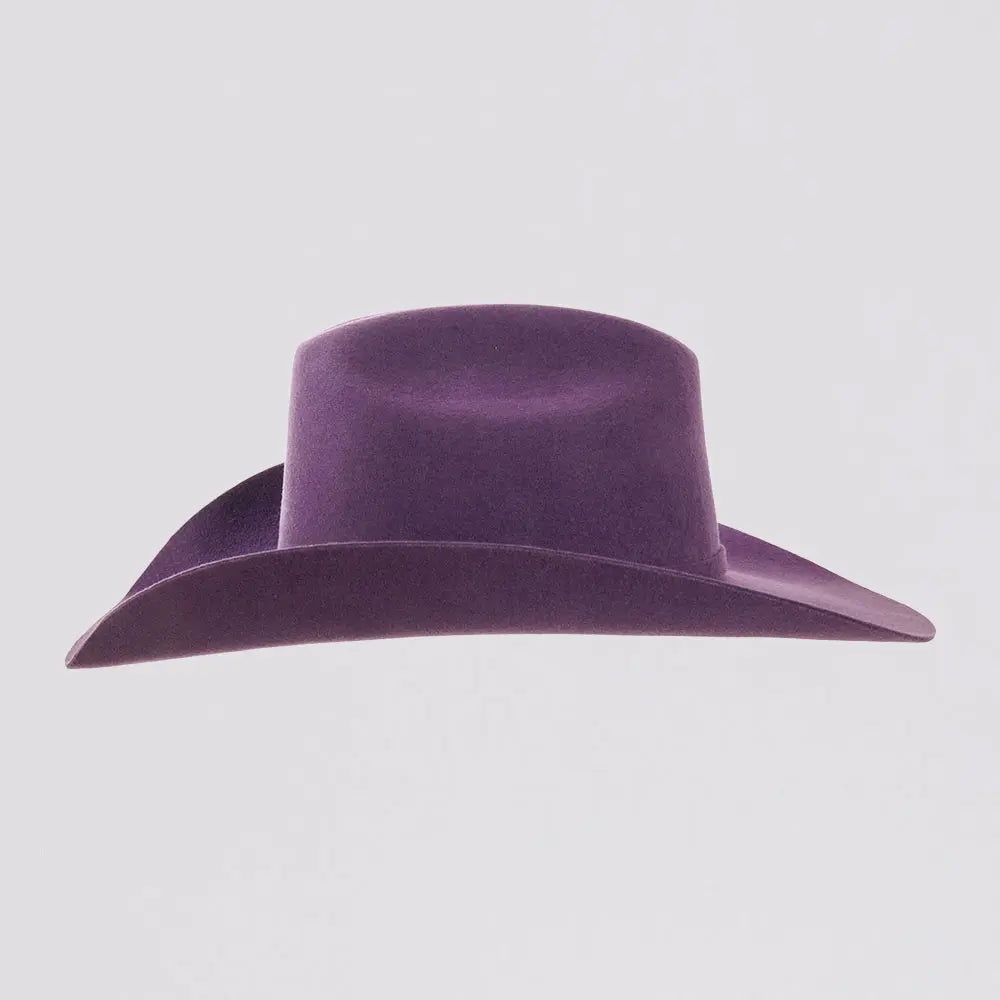 Purple felt hat shop