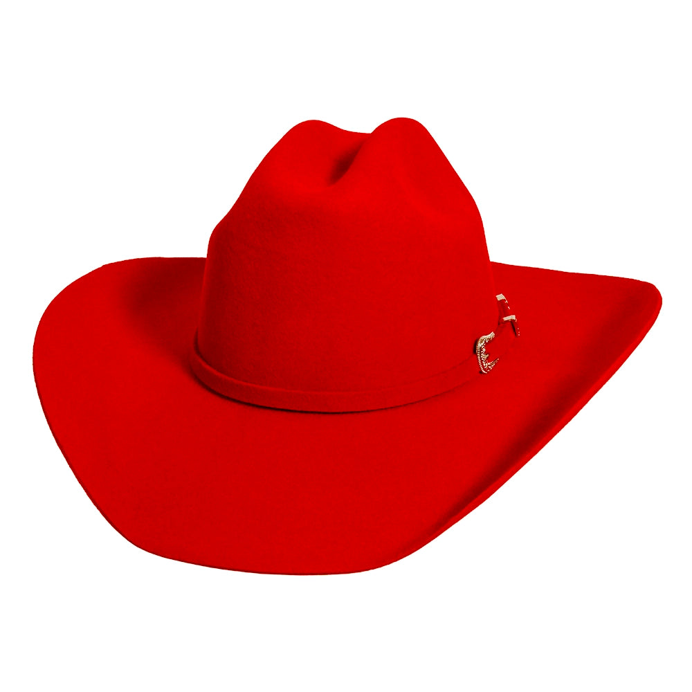 Cattleman | Womens Red Felt Cowgirl Hat