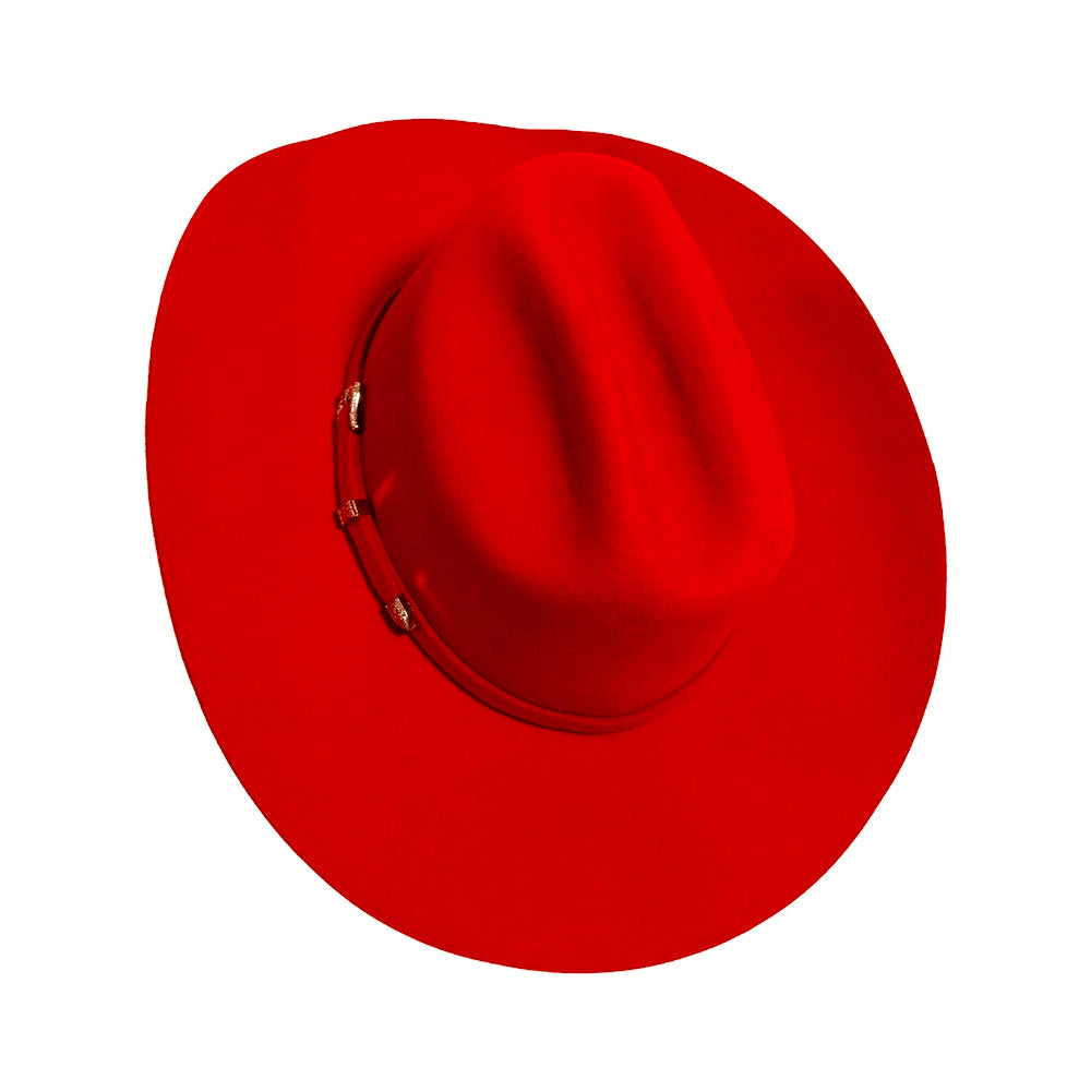 Cattleman | Womens Red Felt Cowgirl Hat