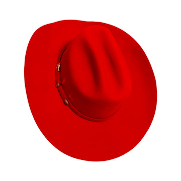 Cattleman | Womens Red Felt Cowgirl Hat