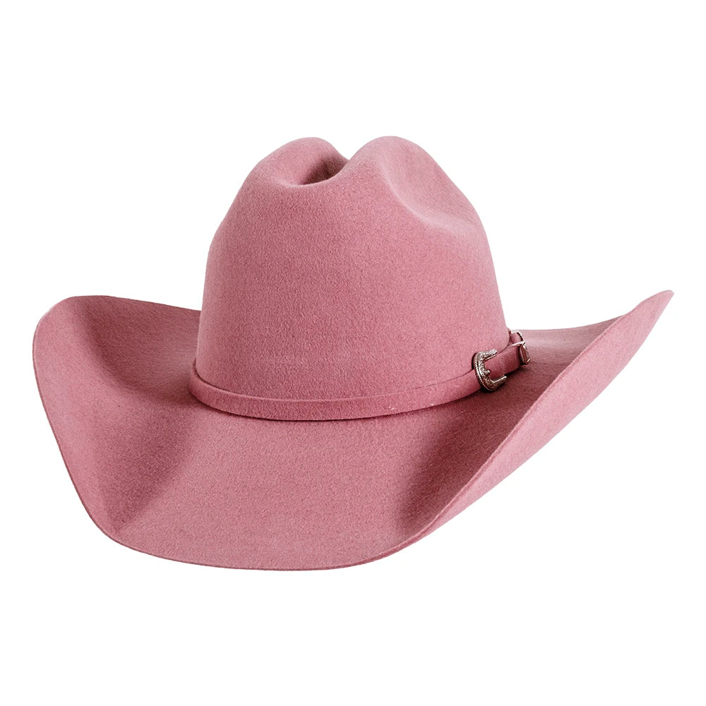 Cattleman | Womens Soft Pink Felt Cowgirl Hat