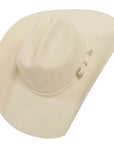 cattleman white cowboy hat angled right view