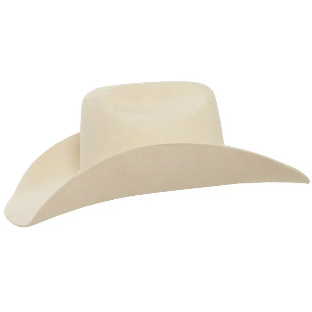 cattleman white cowboy hat side view