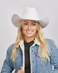 Cattleman White | Womens Felt White Cowgirl Hat