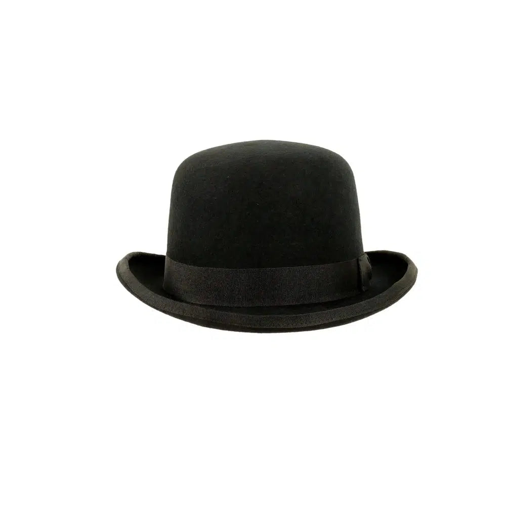 chaplin black felt hat front view