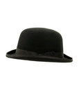 chaplin black felt hat side view