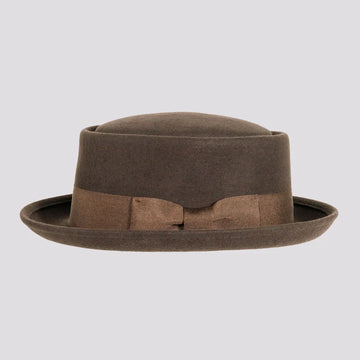 Chi-Town | Womens Brown Crushable Wool Felt Pork Pie Hat