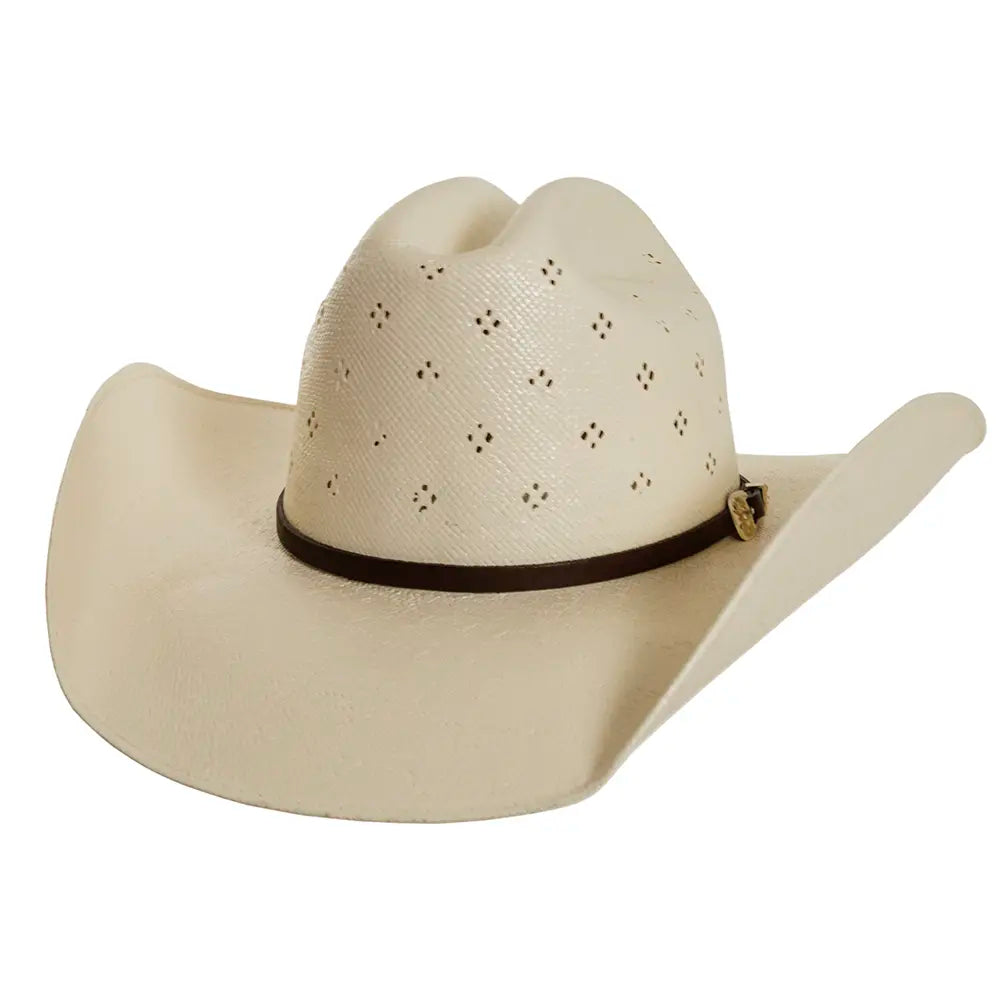 Chief Mens Ivory Sttaw Cowboy Hat Side View
