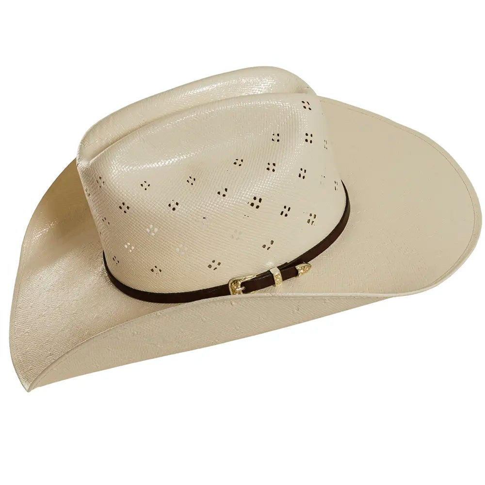 Chief Mens Ivory Sttaw Cowboy Hat Side Angled View