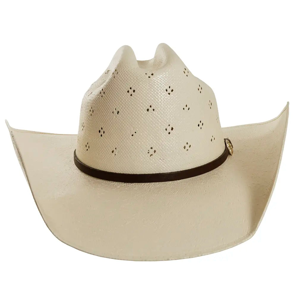 Chief Womens Ivory Straw Cowboy Hat Front View