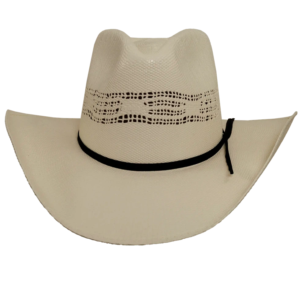 cody cream mens straw cowboy front view