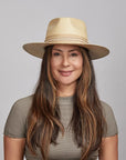 Corinth | Womens Wide Brim Straw Fedora Hat