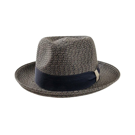 Coronado | Mens Navy Straw Fedora Hat – American Hat Makers display picture 1