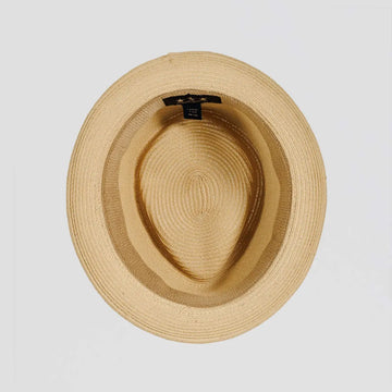 Cortez | Womens Natural Paper Braid Straw Pork Pie Hat