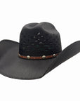 Coyote | Mens Bangora Straw Cattleman Crown Cowboy Hat
