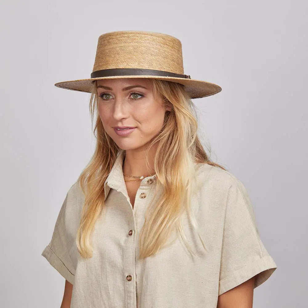 Cozumel | Womens Palm Wide Brim Straw Sun Hat
