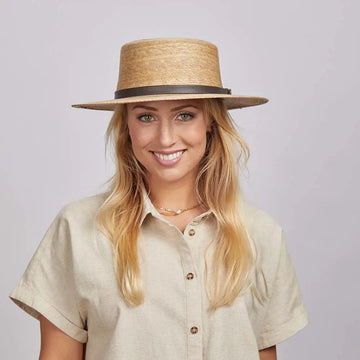 Cozumel | Womens Palm Wide Brim Straw Sun Hat