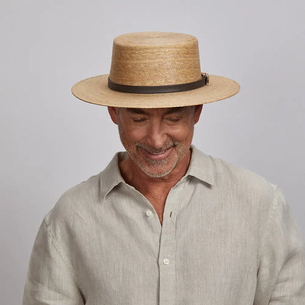 Cozumel | Mens Wide Brim Straw Sun Hat – American Hat Makers