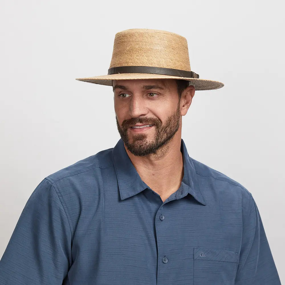 Cozumel | Mens Palm Wide Brim Straw Sun Hat – American Hat Makers