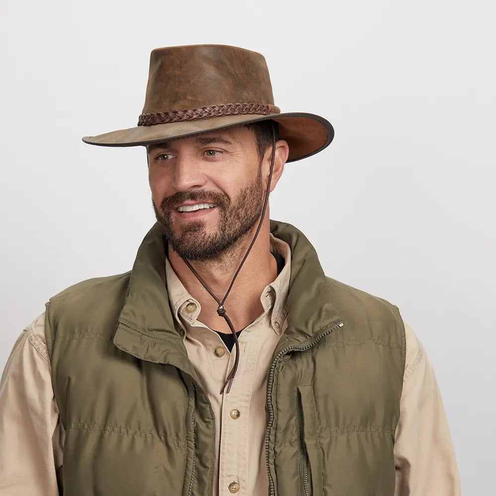 Cowboy Hat Crushable Bush Hat Outback Hats For Men Rugged