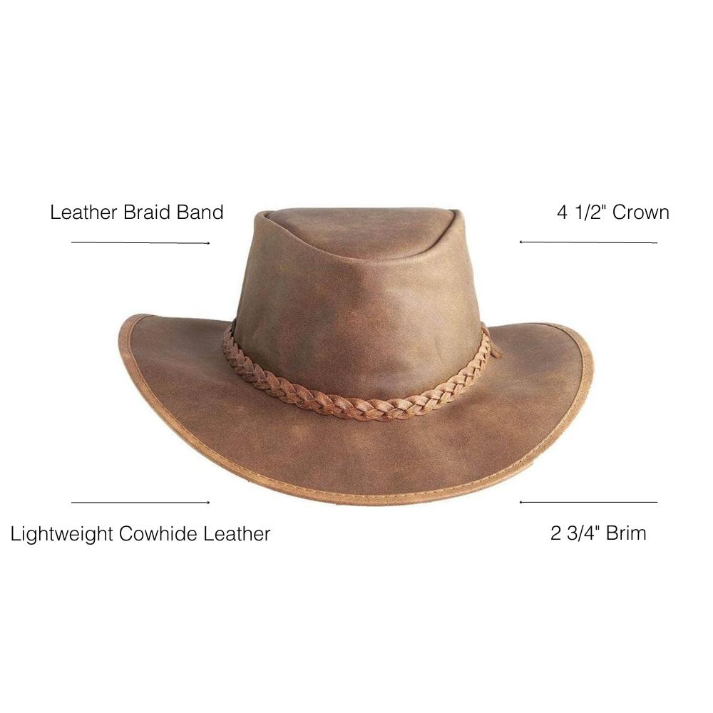 Crusher Copper Womens Outback Hat Infographics