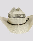 Curly | Mens Woven Western Bangora Straw Cowboy Hat