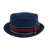 Detroit Navy Sun Straw Hat Front View