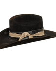 dirty cantina black cowboy hat side view