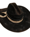 dirty cantina black cowboy hat angled view
