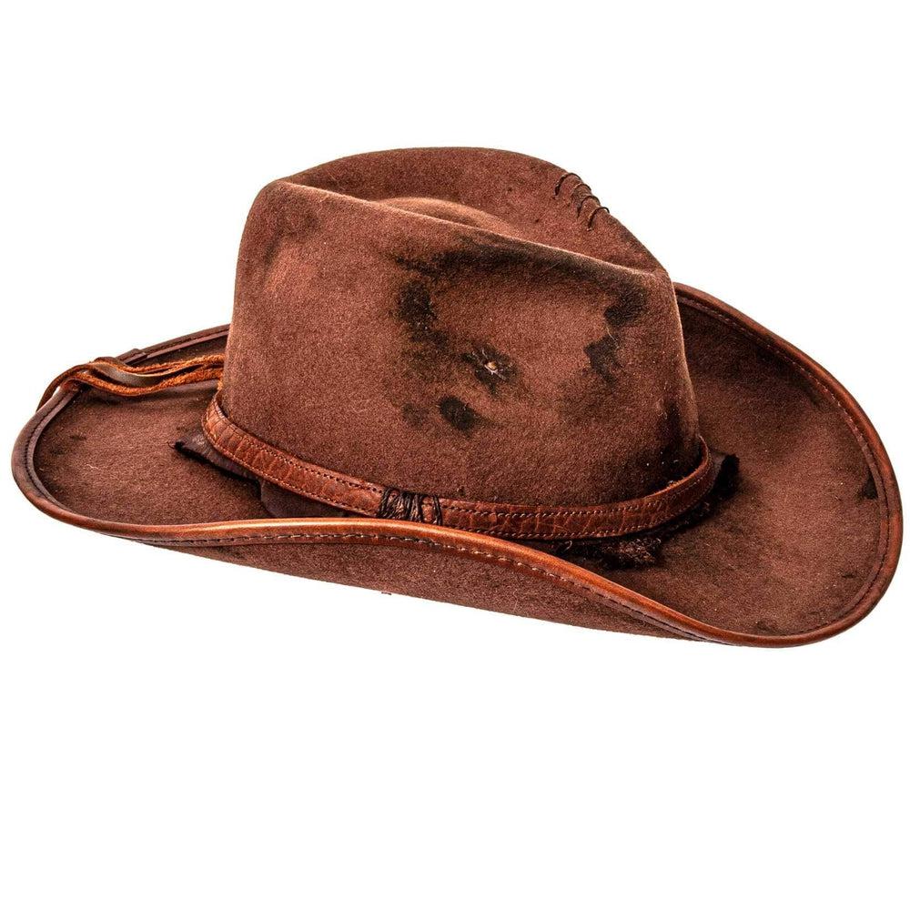 Duke Brown Felt Cowboy Hat by American Hat Makers side view