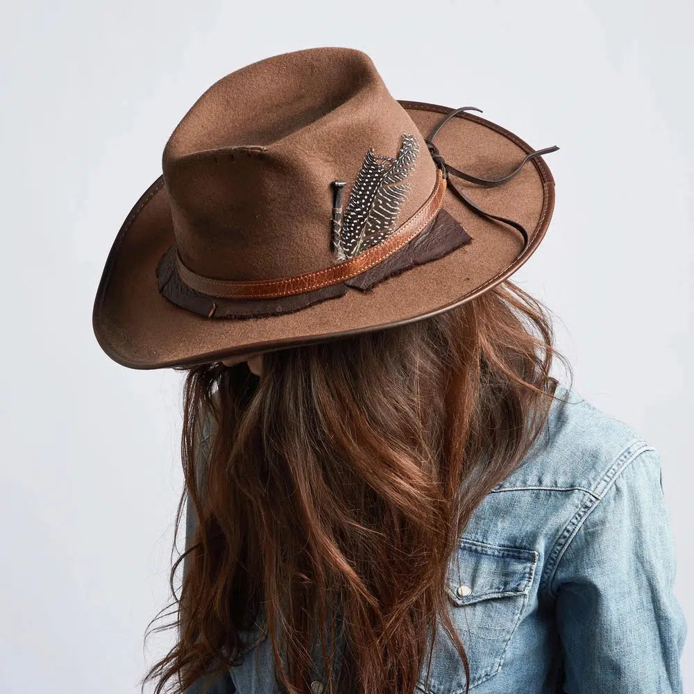 Duke Women Felt Cowgirl Hat angled right view