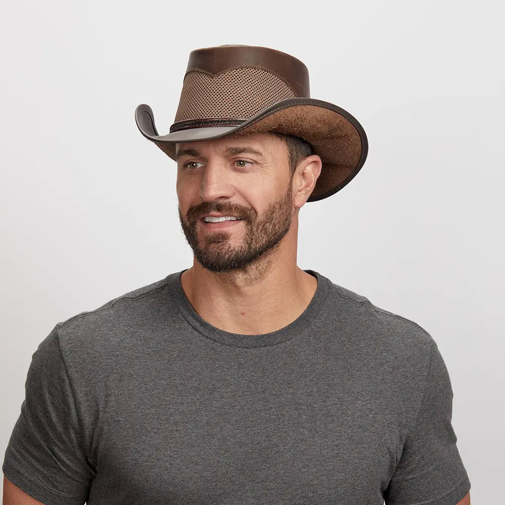 Durango | Mens Leather Cowboy Hat