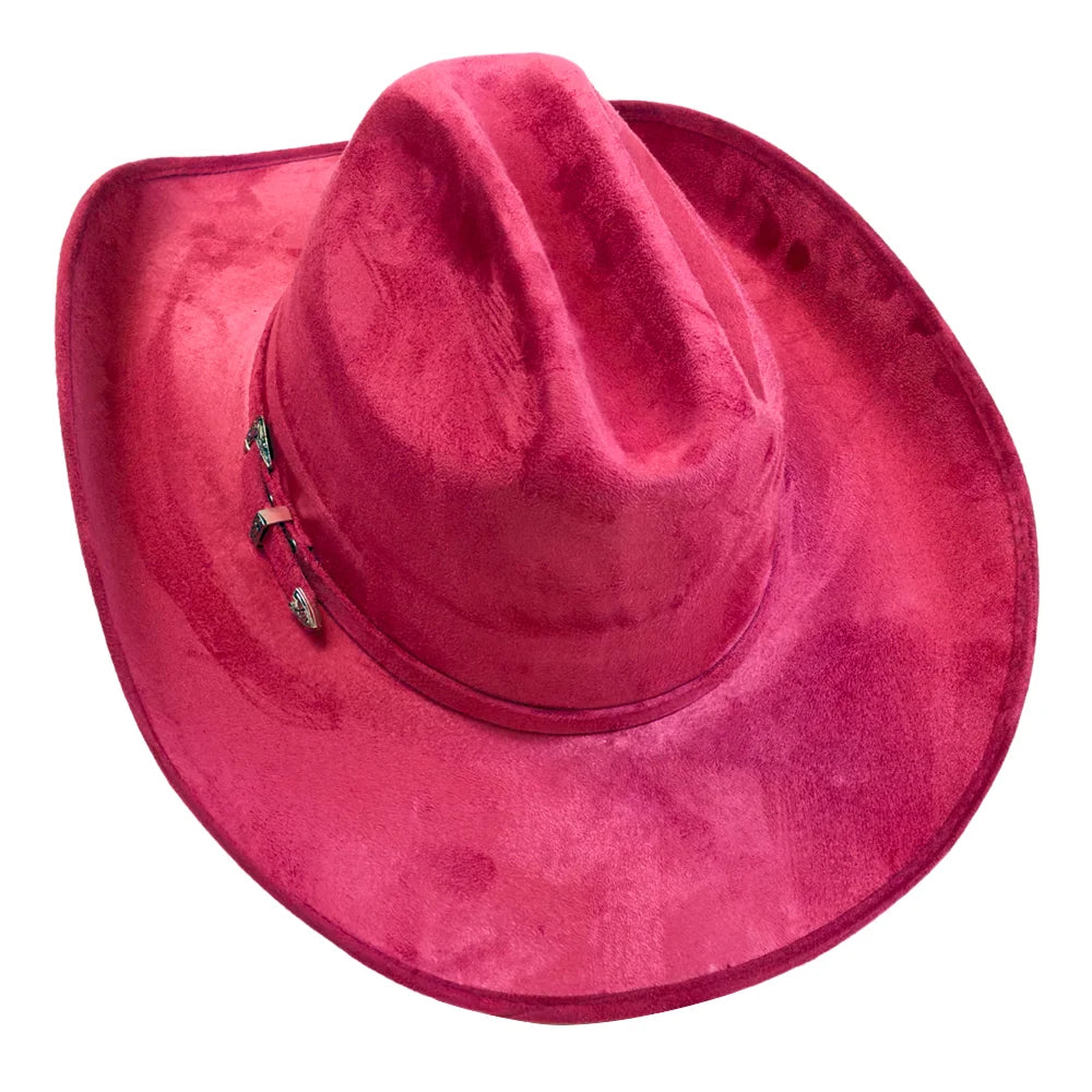 Dutch | Womens Burgundy Faux Suede Cattleman Crown Cowgirl Hat