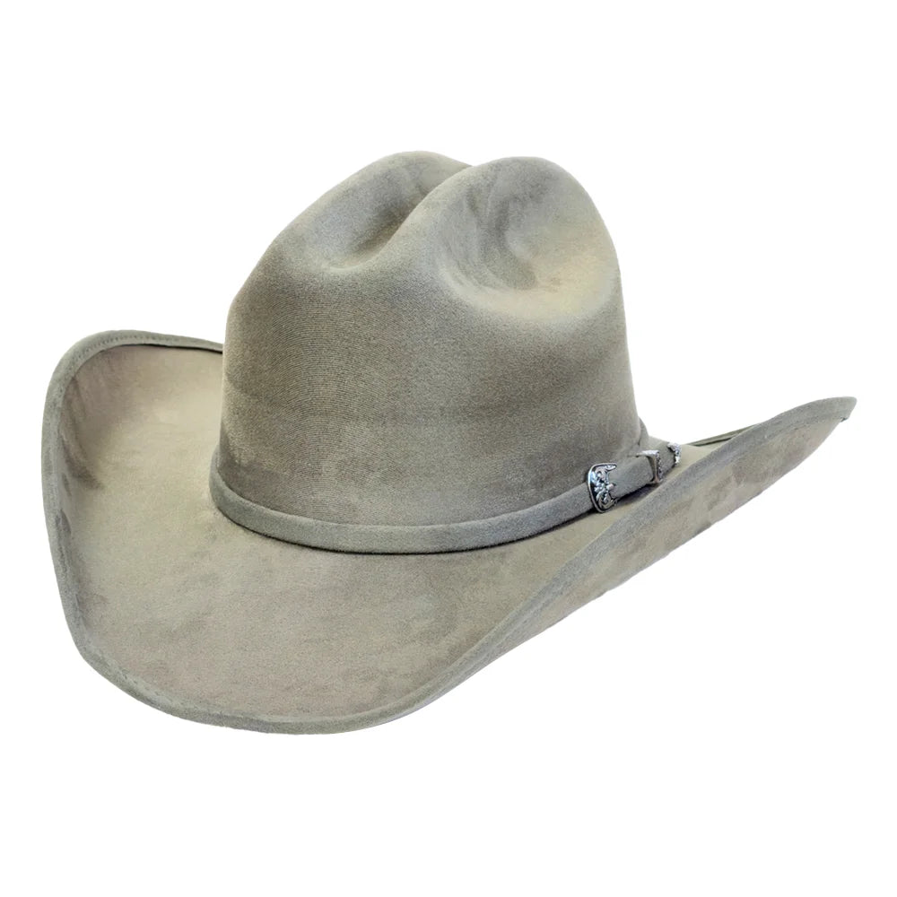 Dutch | Mens Olive Faux Suede Cattleman Crown Cowboy Hat
